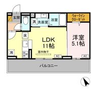 N・D-ROOM IIDACHOU A棟の間取り画像