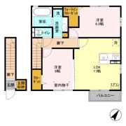 コンフォーレ B棟の間取り画像