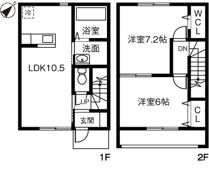グラシア阿見Dの間取り画像