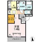 アーネスト イン ダイヤの間取り画像