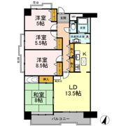 アーベインヒルズ向洋B棟の間取り画像