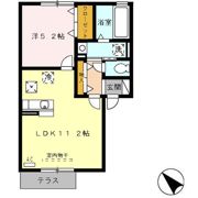 ボヌール アンドゥロワ D棟の間取り画像