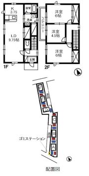 ラフィーネ西阿知 Cの間取り画像