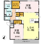 ファミール タカゼン W棟の間取り画像