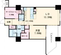 ビバシティ京坪の間取り画像