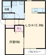 セゾンクレールⅢの間取り画像