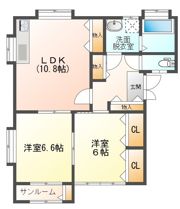 CoCo.avenue3.4.4./ココアベニューの間取り画像