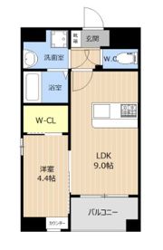 LIBTH西新の間取り画像