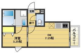 仮称）中央区伊崎C棟の間取り画像