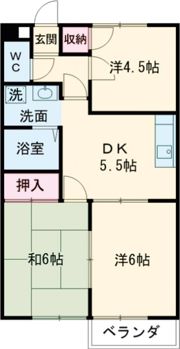 ビューハイツ有松A棟の間取り画像