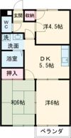 ビューハイツ有松A棟の間取り画像