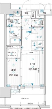 グランフォーレ千早プレミアの間取り画像
