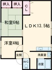 シティハイムビラBの間取り画像