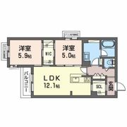 シャーメゾン八戸ノ里の間取り画像