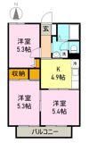 アンフィニAI Cの間取り画像