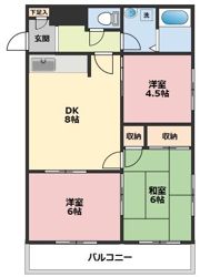 ヴィラ上溝南の間取り画像