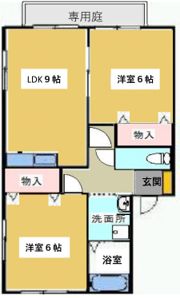 グリーンブラウンの間取り画像