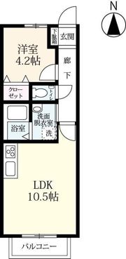 ロワイヤルⅠの間取り画像