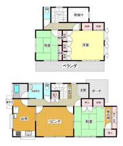 熊谷市善ヶ島一戸建て住宅の間取り画像