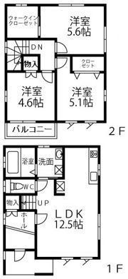 フジパレス戸建賃貸対馬江東町の間取り画像