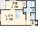 ライトアロー楠の間取り画像