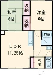 コーポ大國の間取り画像