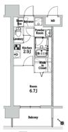 エンクレスト博多LIBERTYの間取り画像