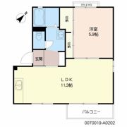 アネックス清風 A棟の間取り画像