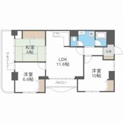 ライオンズマンション高槻の間取り画像