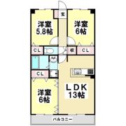 グランコート横川の間取り画像
