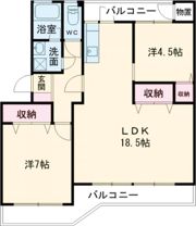 グリンピアパーツ近見の間取り画像