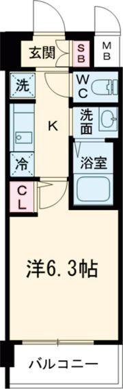 エステムコート神戸ステーションウィズの間取り画像