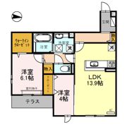 メゾンドール北野田の間取り画像