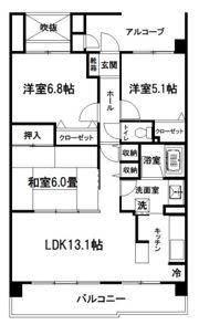 パティオタワー大宮の間取り画像