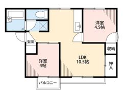 Kハイツの間取り画像
