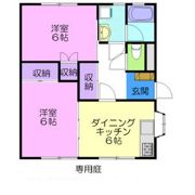 アベニュー西川田Ⅰの間取り画像