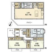 鵠沼海岸戸建の間取り画像