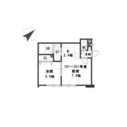 ルミエール本郷通8の間取り画像