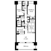 ルナコート富田林の間取り画像
