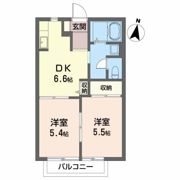 パレ・ルージュBの間取り画像