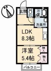 サンリバー 弐番館の間取り画像
