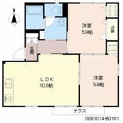 サンフラッツ B棟の間取り画像