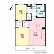 プロムナード夢咲 南棟の間取り画像