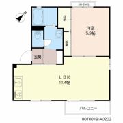 アネックス清風 A棟の間取り画像