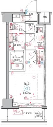 クレヴィスタ横浜天王町の間取り画像