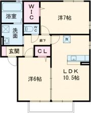 ソラーレつくば Dの間取り画像