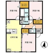 フラワータウン栄町 Bの間取り画像