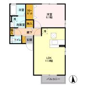 プラート Aの間取り画像