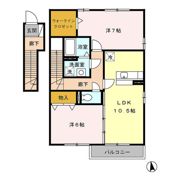 パレロワイヤル Aの間取り画像