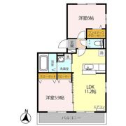 オッツ吉川 Bの間取り画像